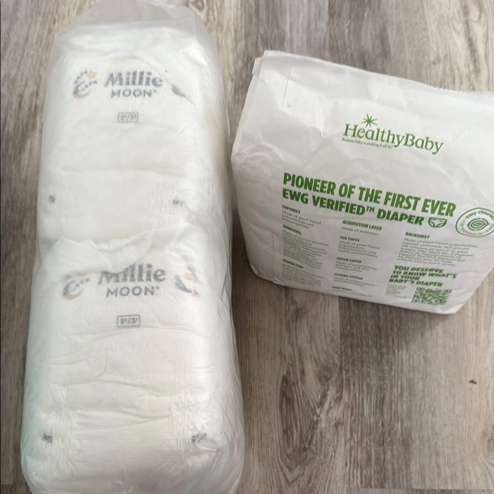 Millie Moon Pull Ups and Healthy Baby diapers